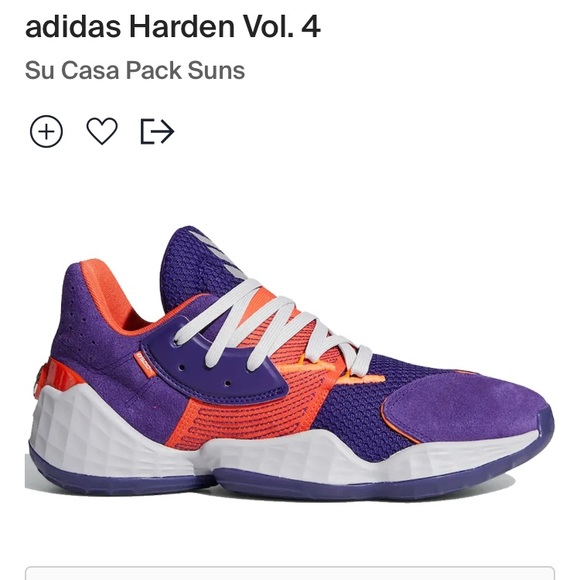 adidas Other - Adidas Harden Vol 4 Su Casa “Suns”